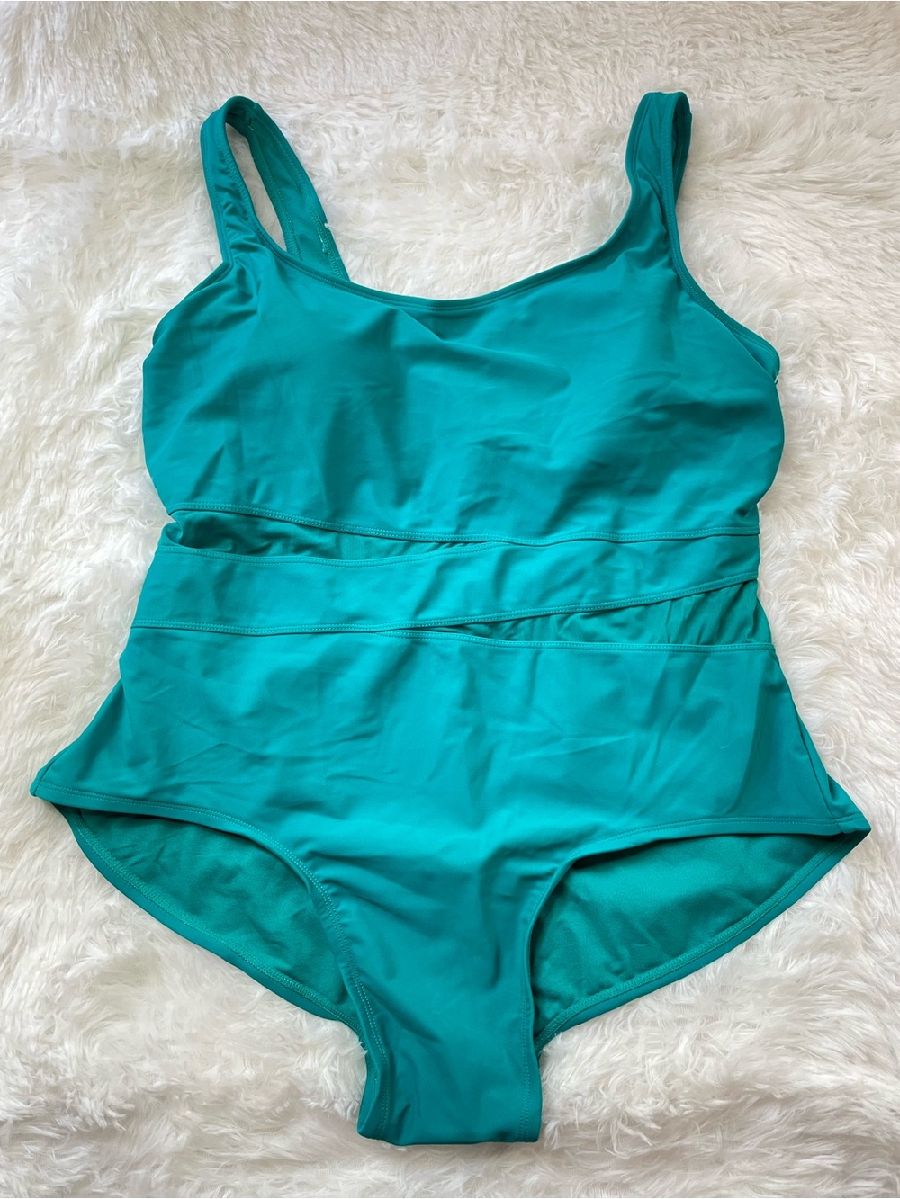 Catalina women’s Teal One-Piece Swimsuit, size 2XL- Comfortable Swimwear NWOT